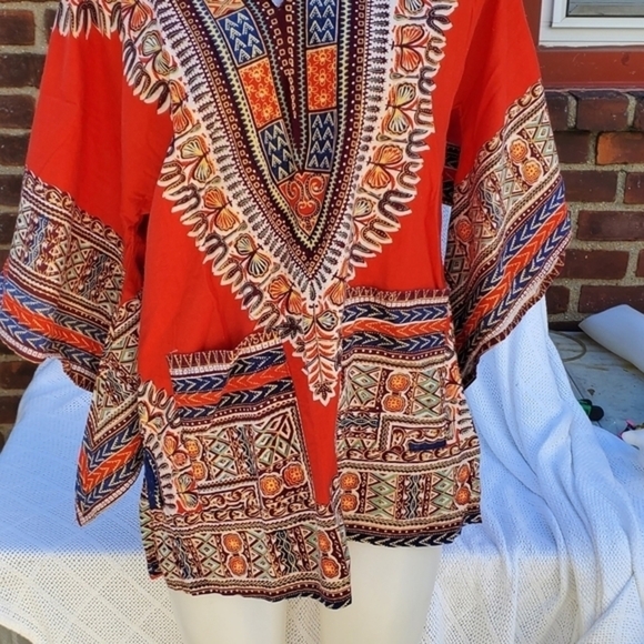 None Tops - African‎ Heritage Plus Size Top 0X -1X